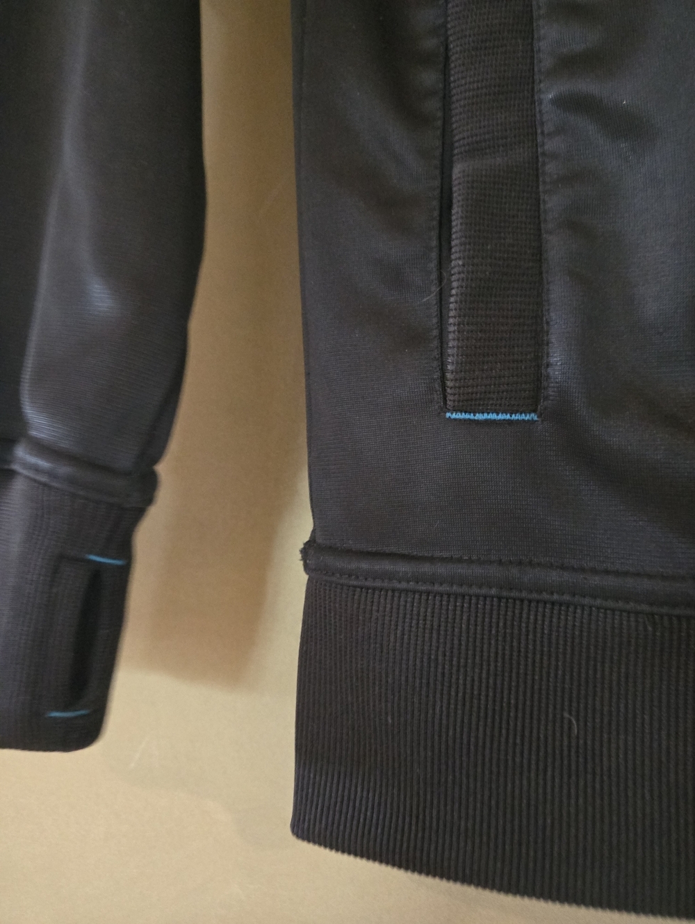 Bench | Black Hoodie with Bright Blue Trim for Kids, Size 9-10 - Picture 4 of 7